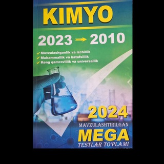 Mega kimyo 𝟐𝟎𝟐𝟒 yechimlari
