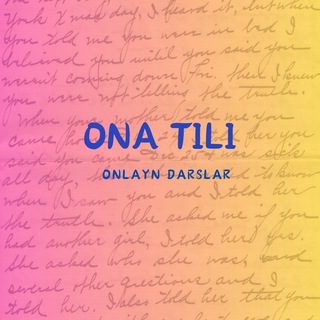 ONA TILI | onlayn darslar
