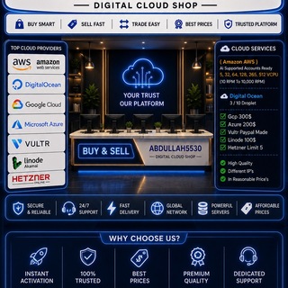 Cloud Shop !"Buy & Sell" AZURE, AWS, LINODE, VULTR, OVH, kamatera,DIGITAL OCEAN, 数字海洋, Google Cloud & Etc Clouds Account's